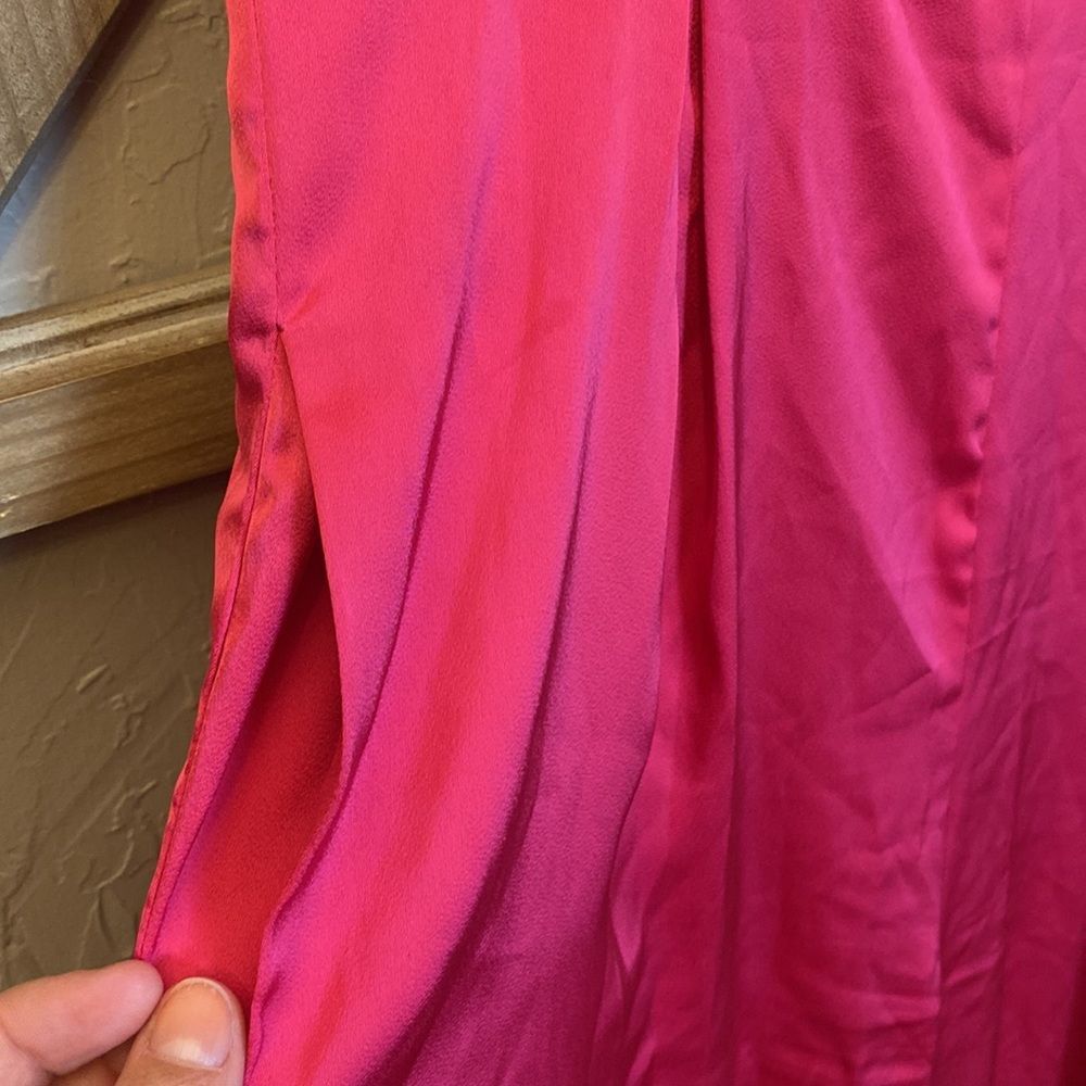 Strut & Bolt Pink And Red Color-Block Wide-Leg Ju… - image 6